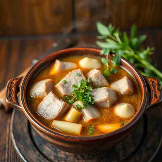 Sao Lao - Comforting Pork & Bamboo Shoot Soup Recipe
